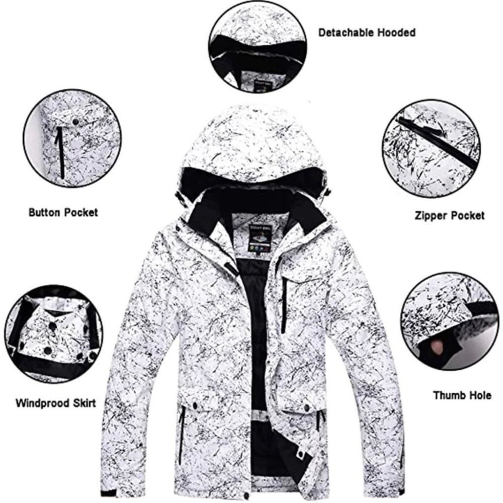 Arctic Queen Ski Snow White Black Jacket Small